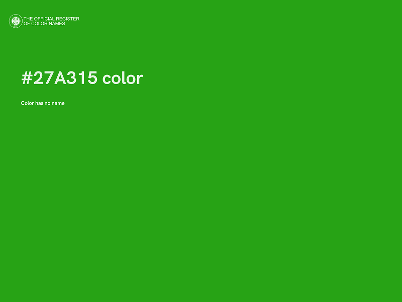 #27A315 color image