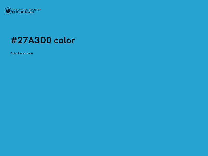 #27A3D0 color image