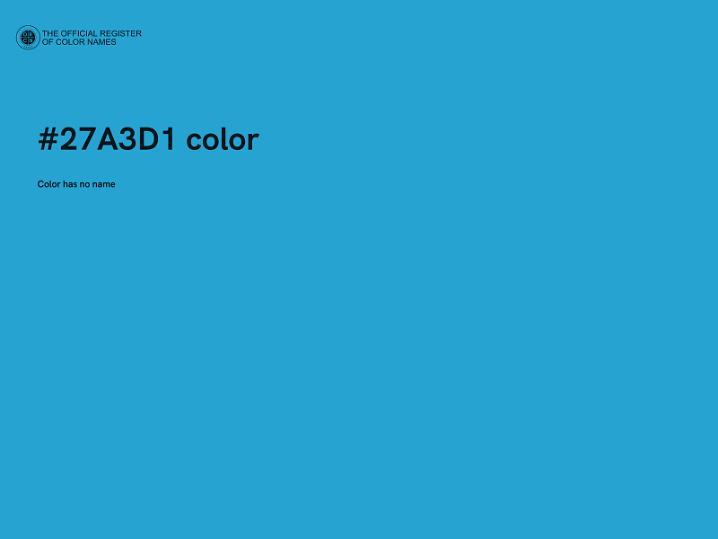 #27A3D1 color image