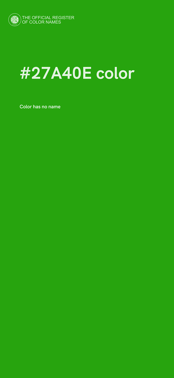 #27A40E color image