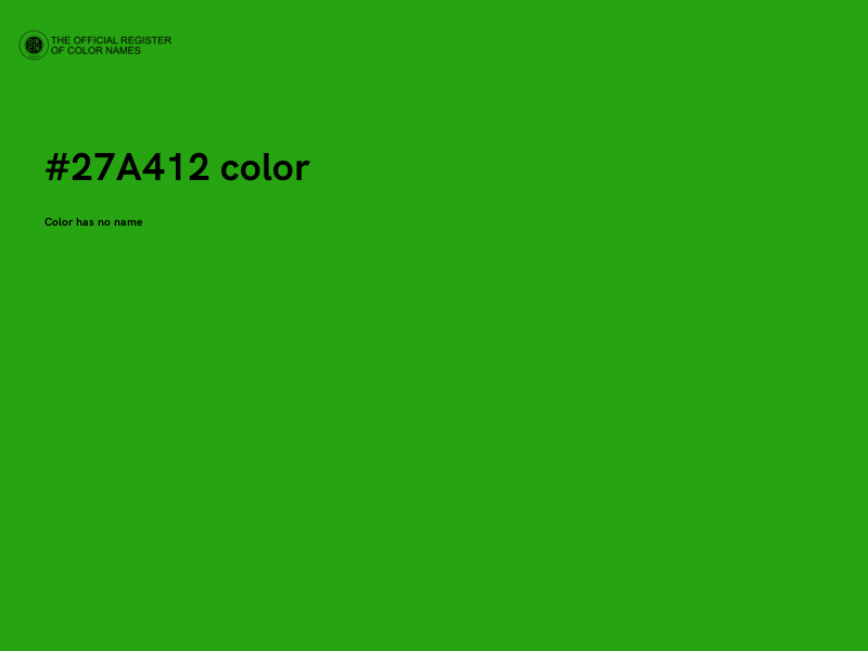#27A412 color image