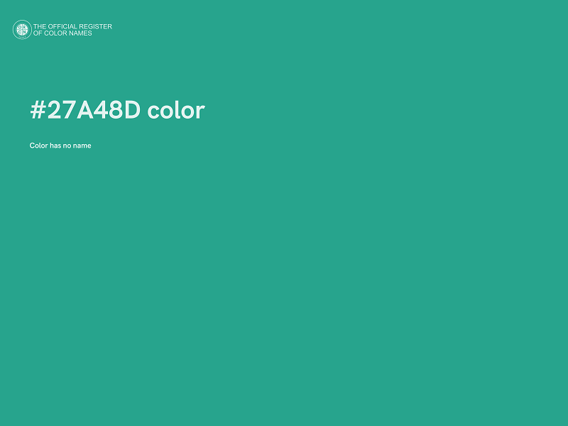 #27A48D color image