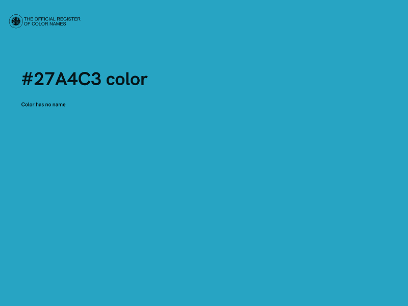 #27A4C3 color image