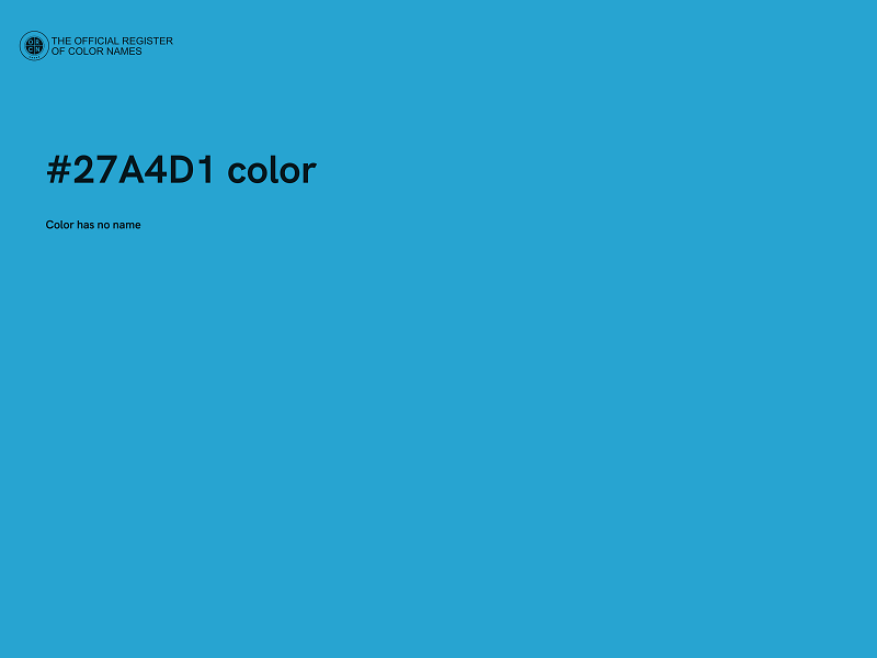 #27A4D1 color image