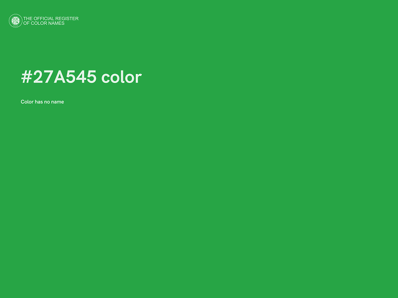 #27A545 color image