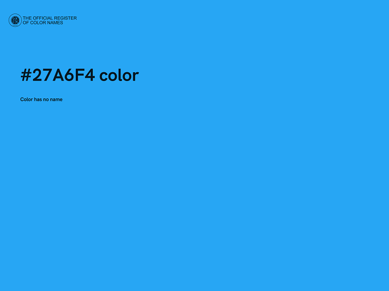 #27A6F4 color image