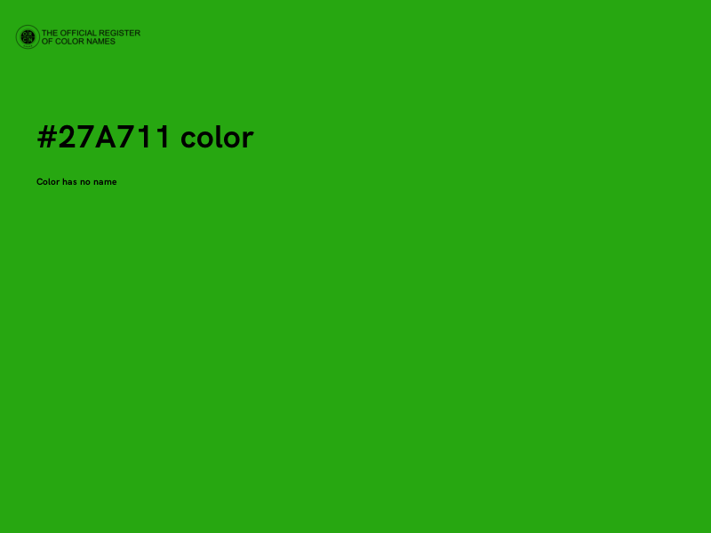 #27A711 color image
