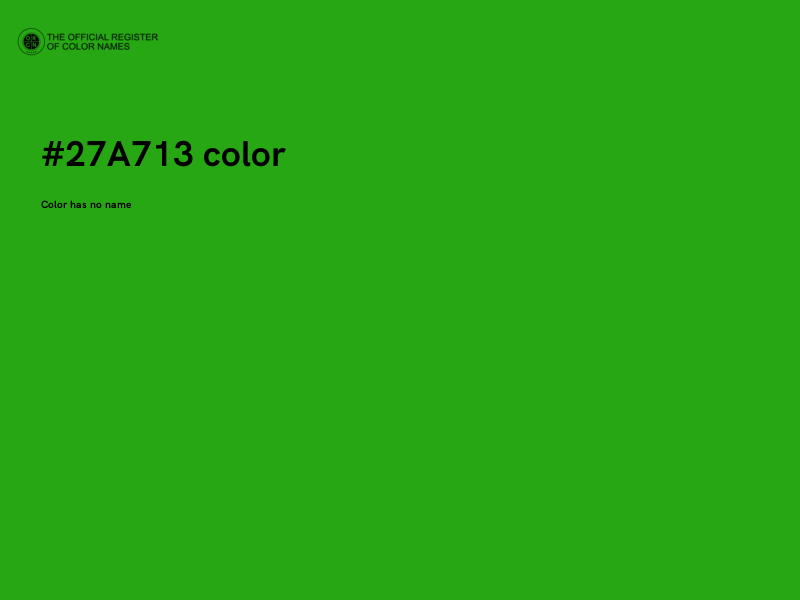 #27A713 color image