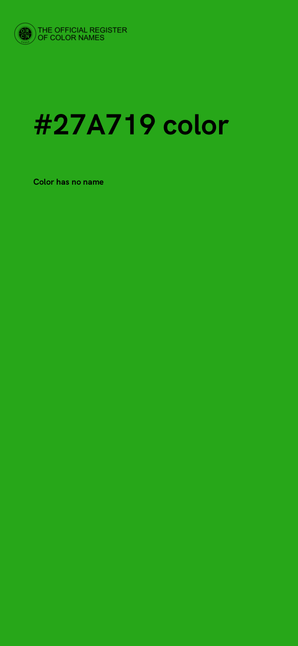 #27A719 color image