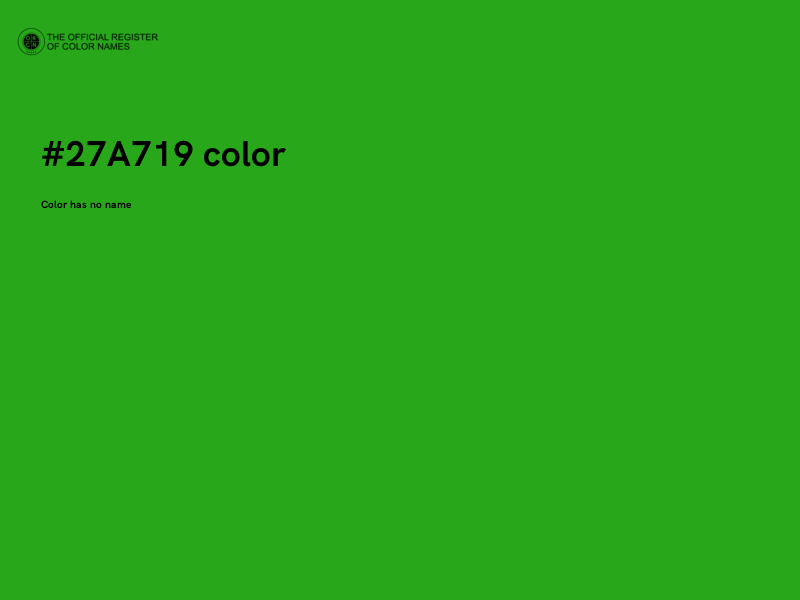 #27A719 color image