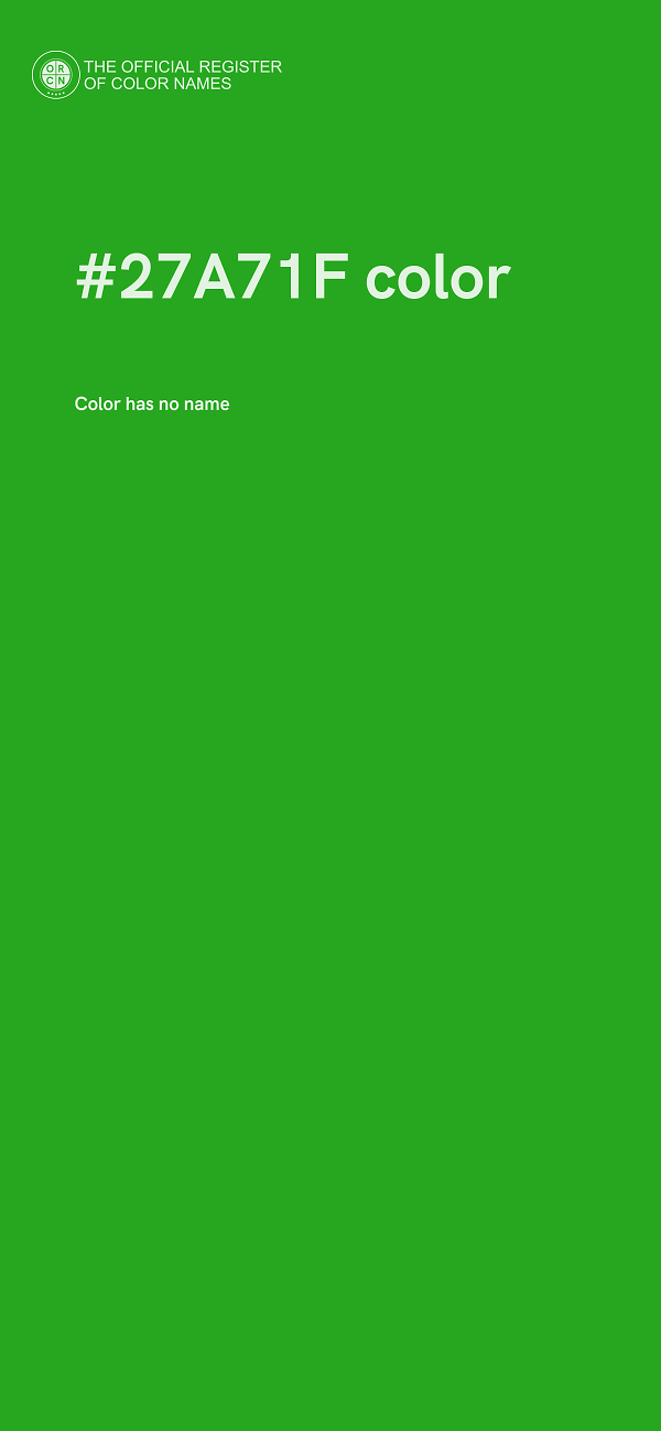 #27A71F color image