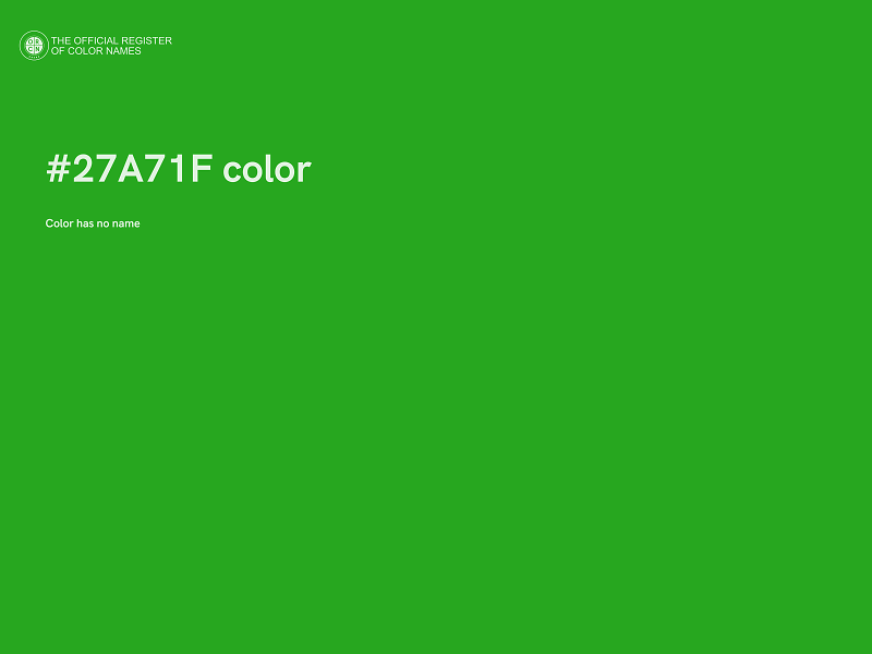 #27A71F color image