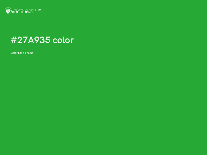 #27A935 color image