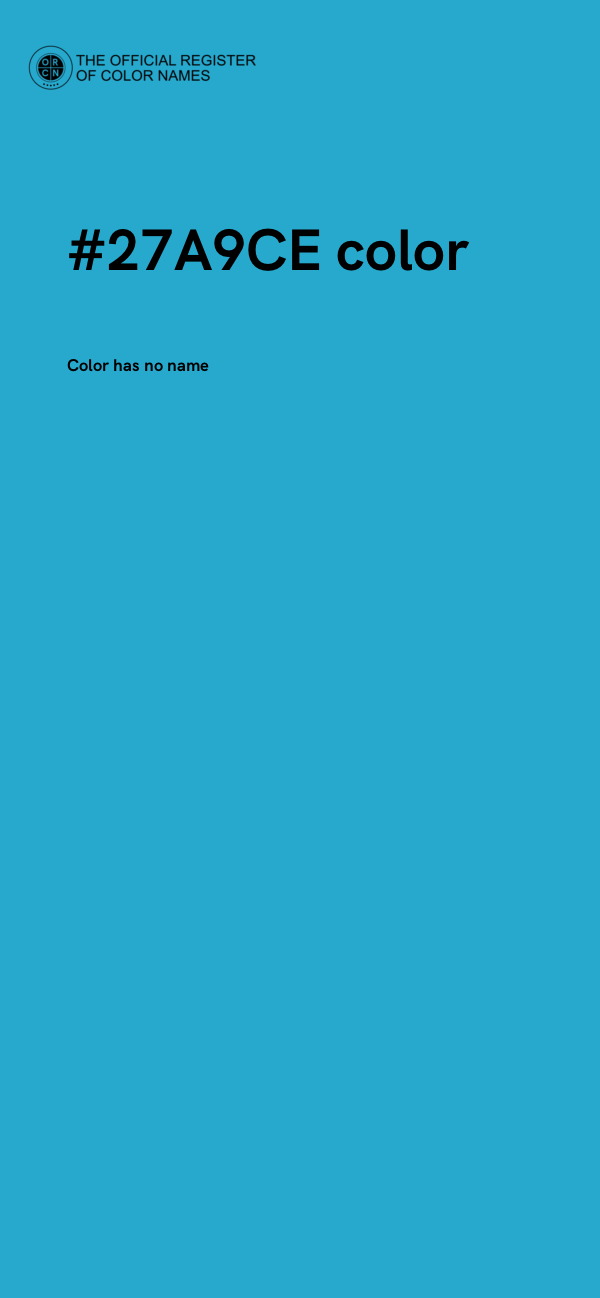 #27A9CE color image