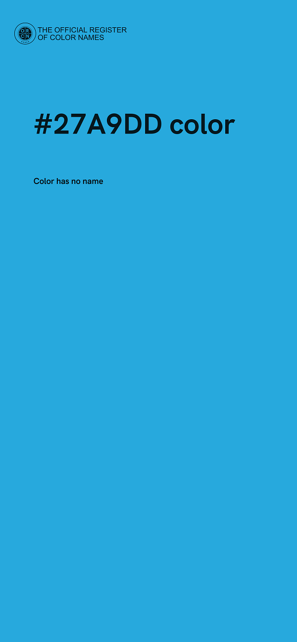 #27A9DD color image