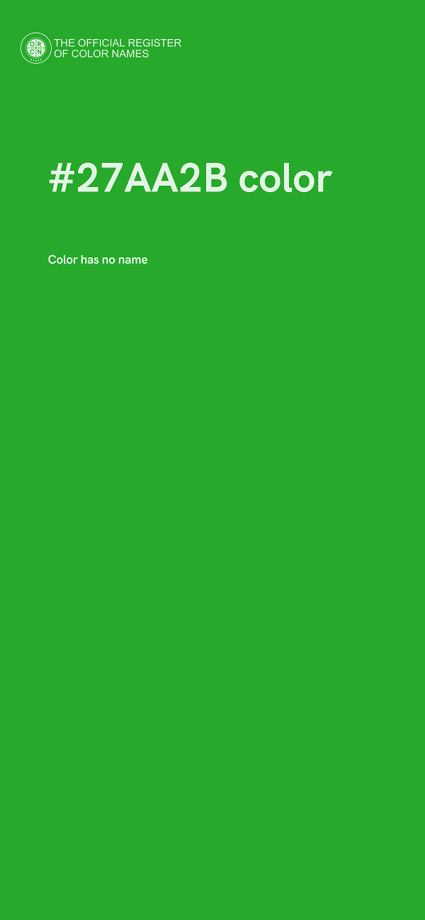 #27AA2B color image
