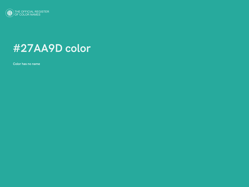 #27AA9D color image