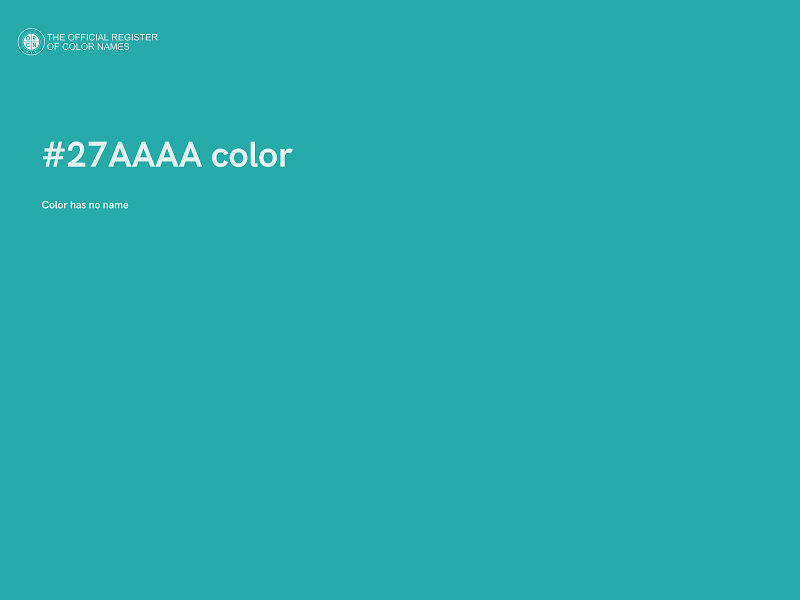 #27AAAA color image