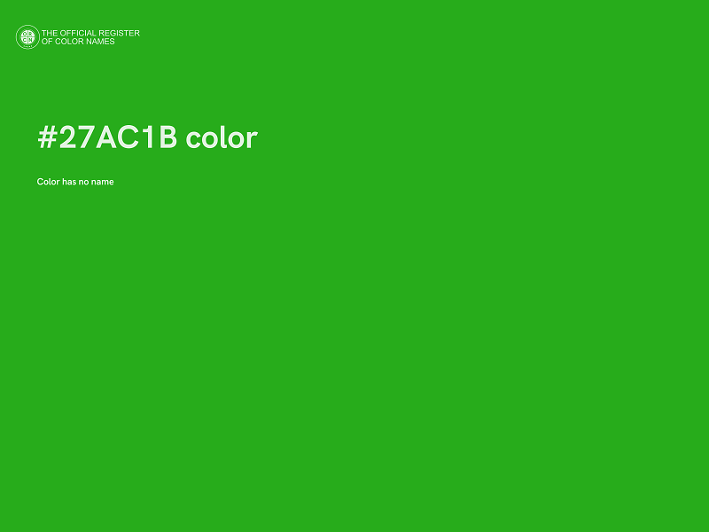 #27AC1B color image