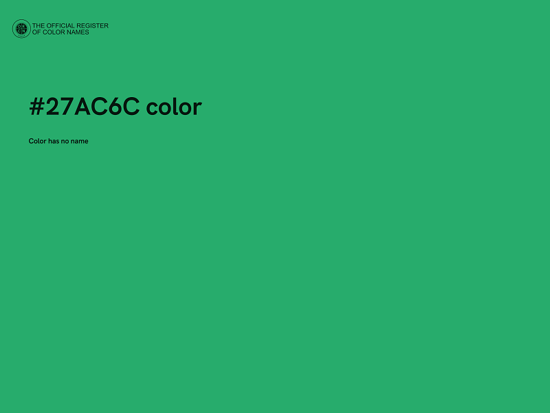 #27AC6C color image