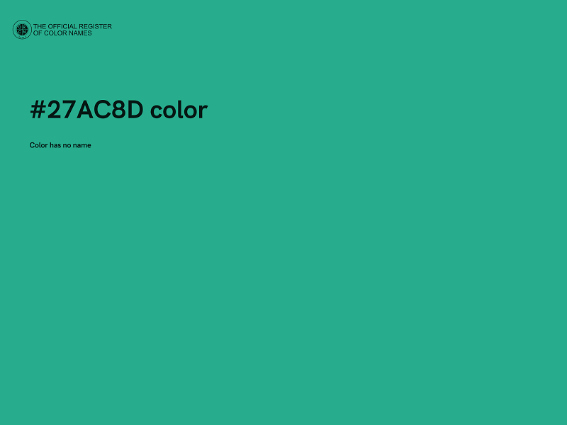 #27AC8D color image