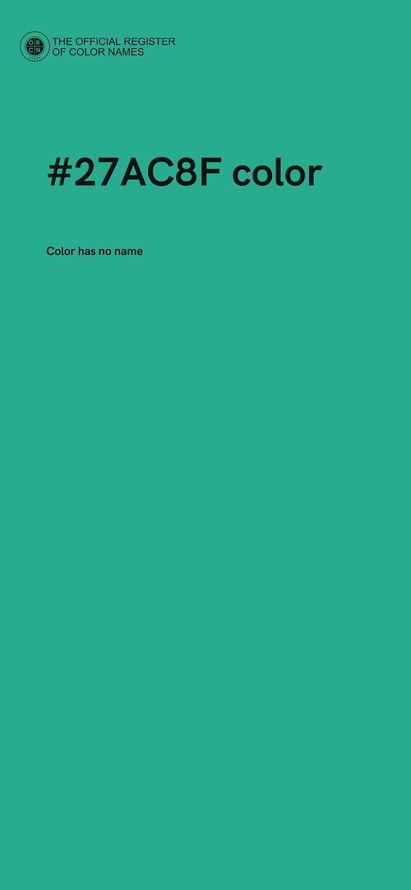 #27AC8F color image