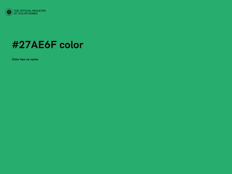 #27AE6F color image