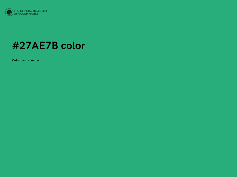 #27AE7B color image