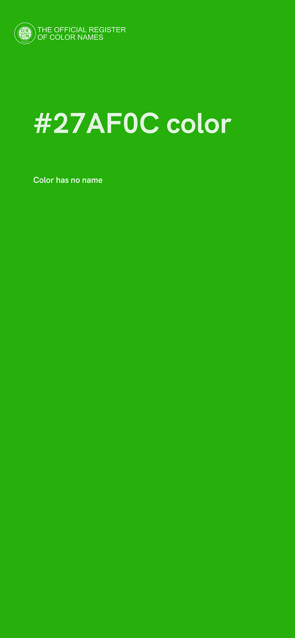 #27AF0C color image