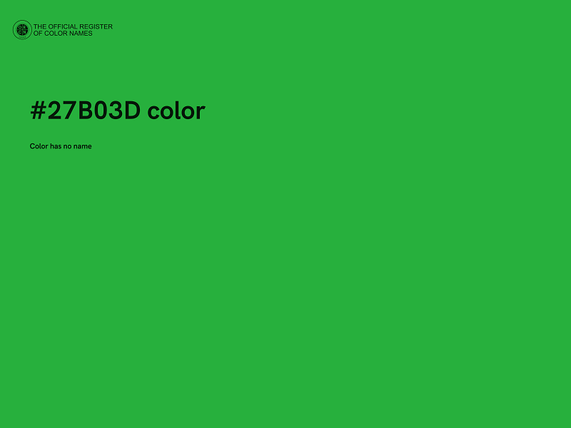 #27B03D color image