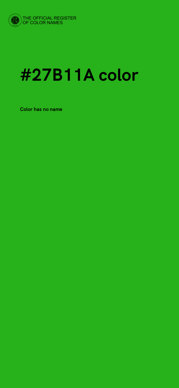 #27B11A color image