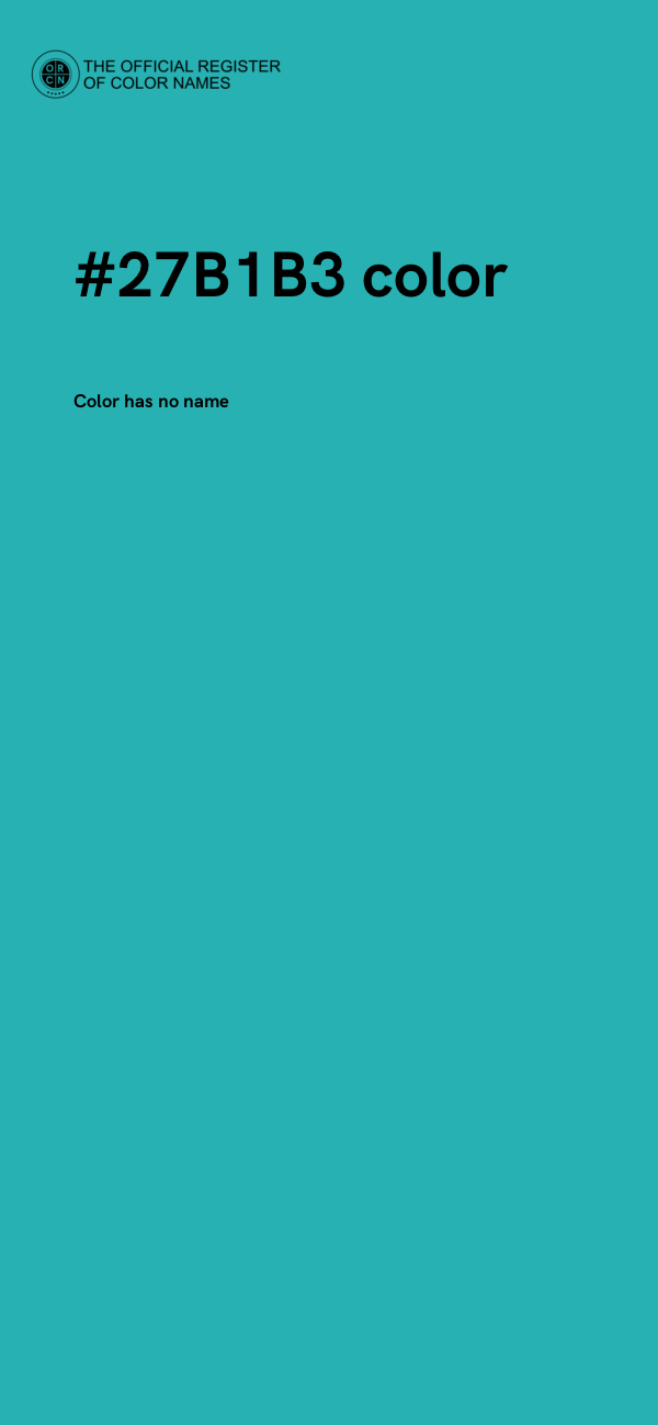 #27B1B3 color image