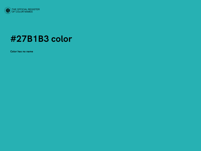#27B1B3 color image
