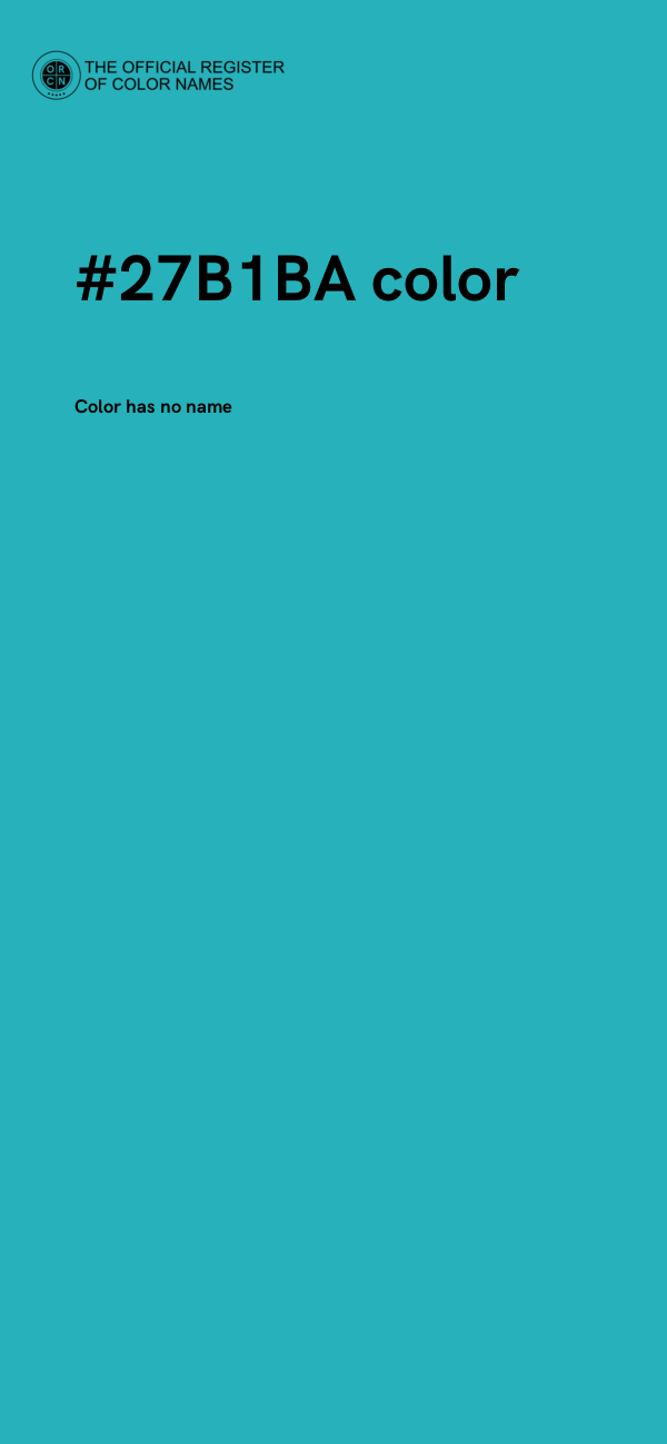 #27B1BA color image