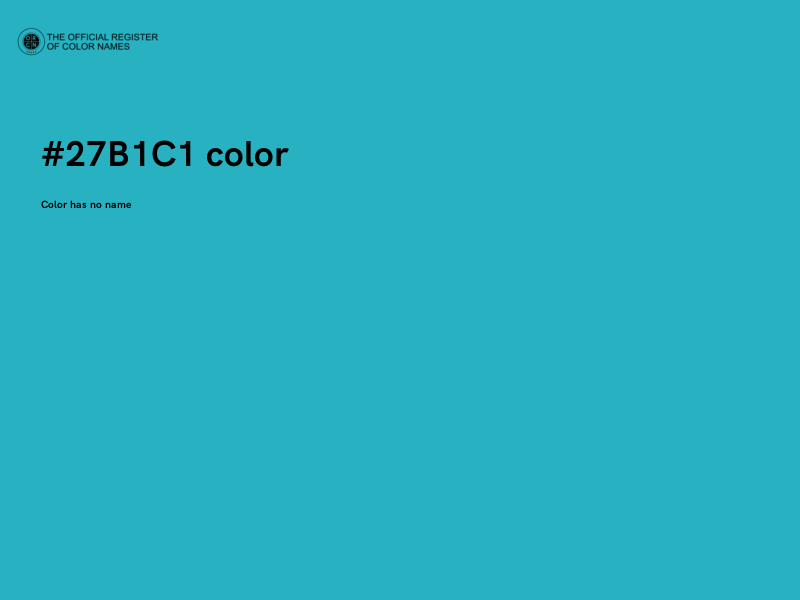 #27B1C1 color image