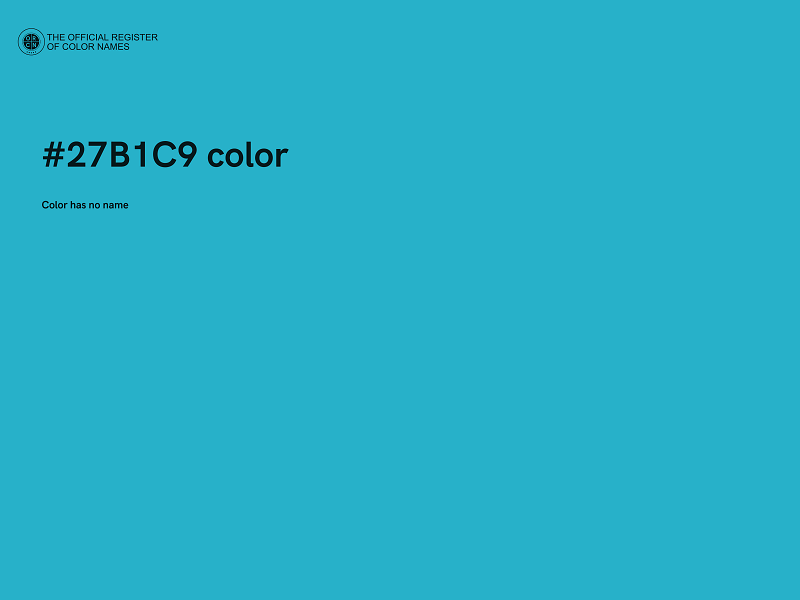 #27B1C9 color image