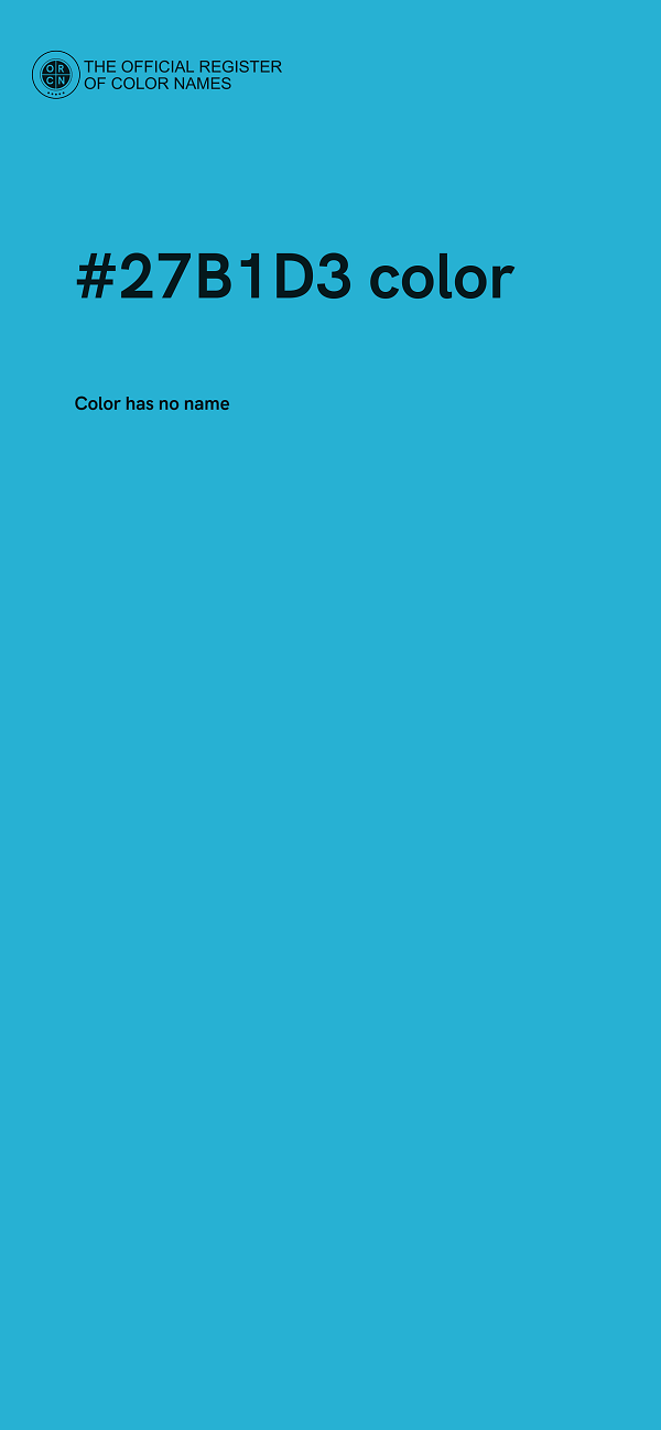 #27B1D3 color image
