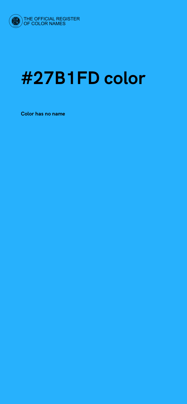 #27B1FD color image