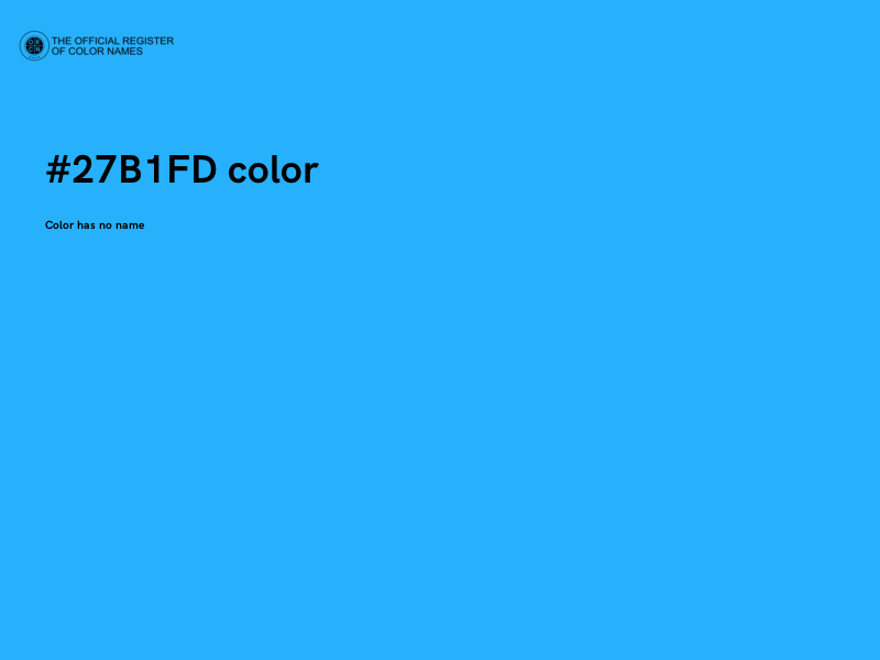 #27B1FD color image