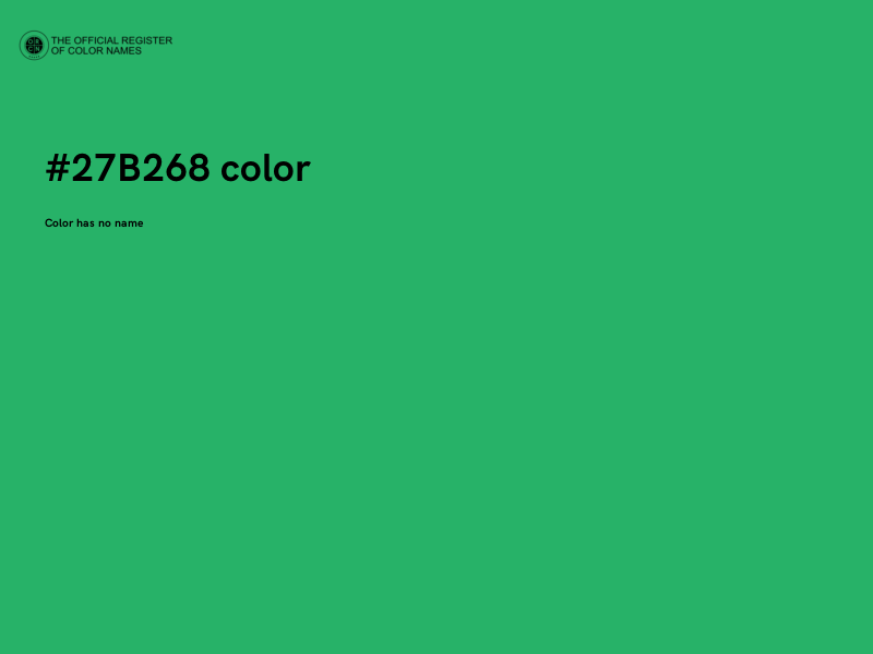 #27B268 color image