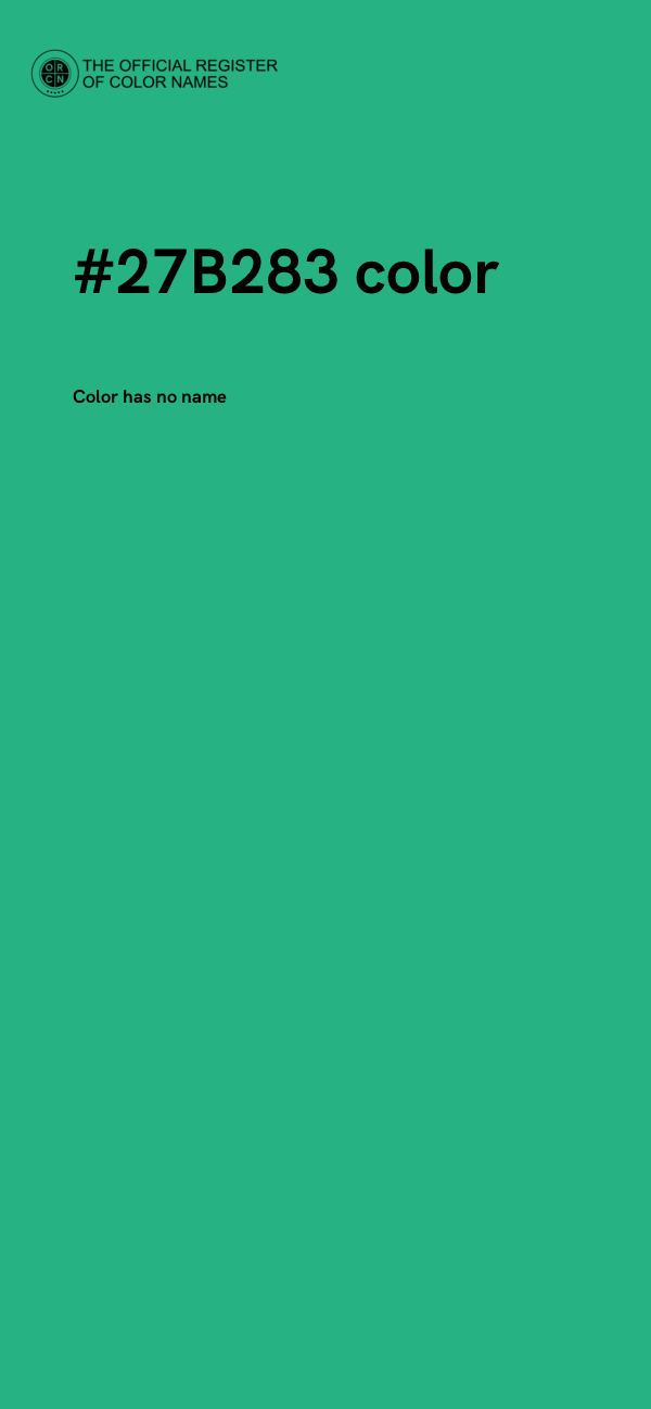 #27B283 color image