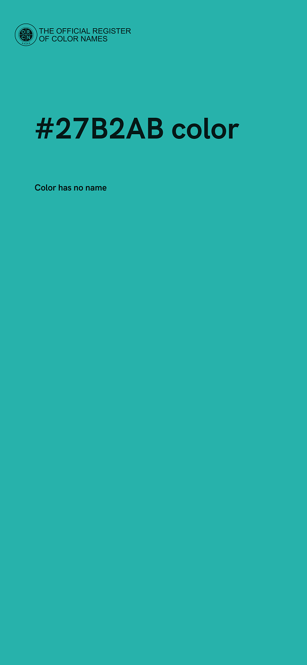#27B2AB color image