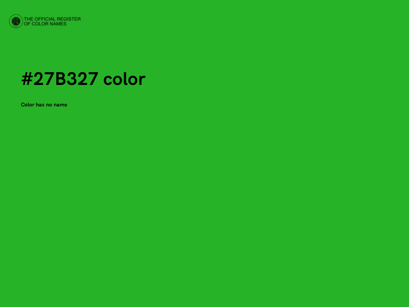 #27B327 color image