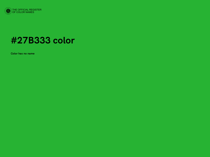 #27B333 color image