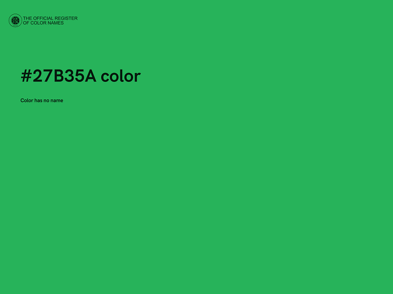 #27B35A color image