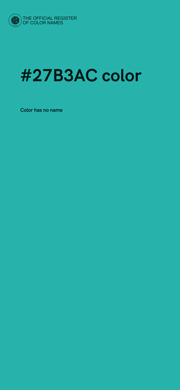 #27B3AC color image