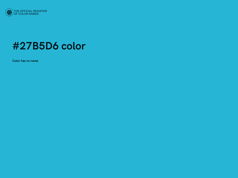 #27B5D6 color image
