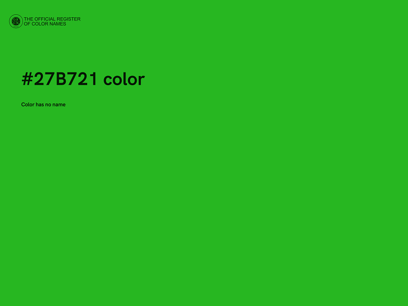 #27B721 color image