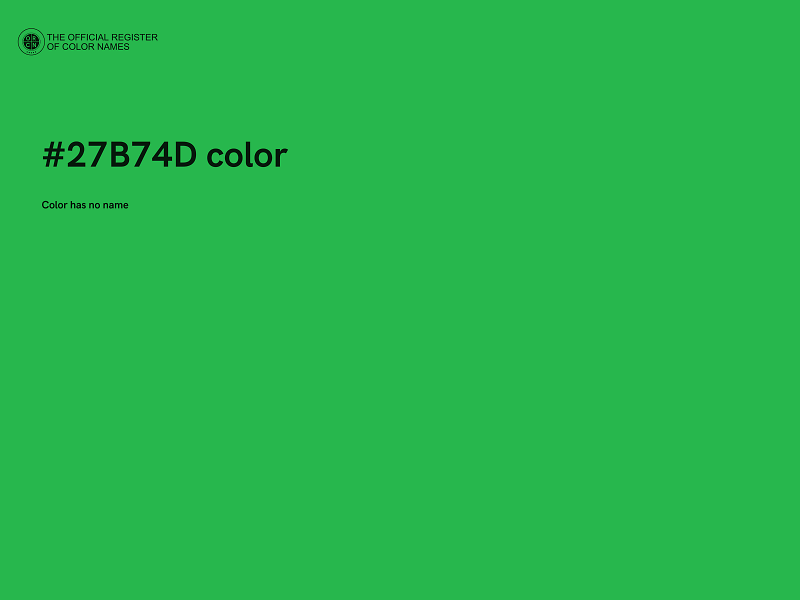 #27B74D color image