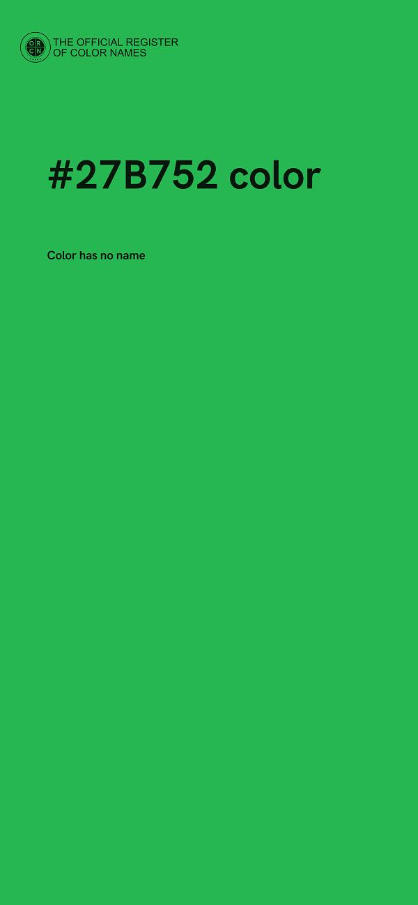 #27B752 color image